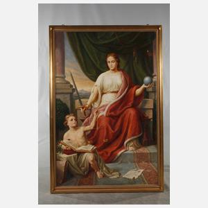 Th. Zappe, Thronende Justitia