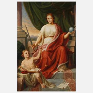 Th. Zappe, Thronende Justitia