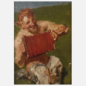 Faun mit Ziehharmonika