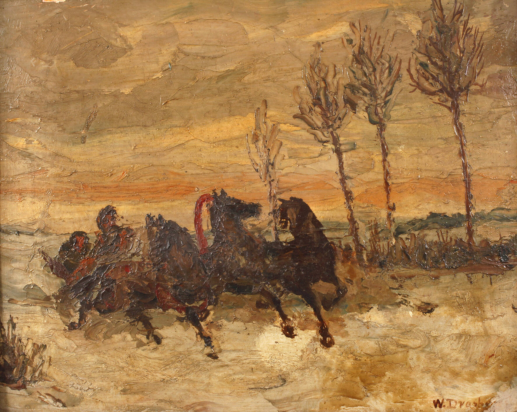 Troika in Winterlandschaft