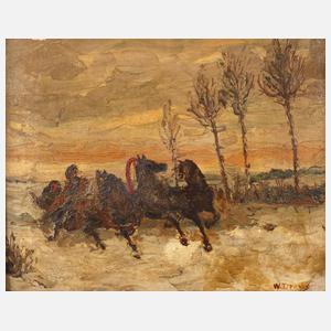 Troika in Winterlandschaft