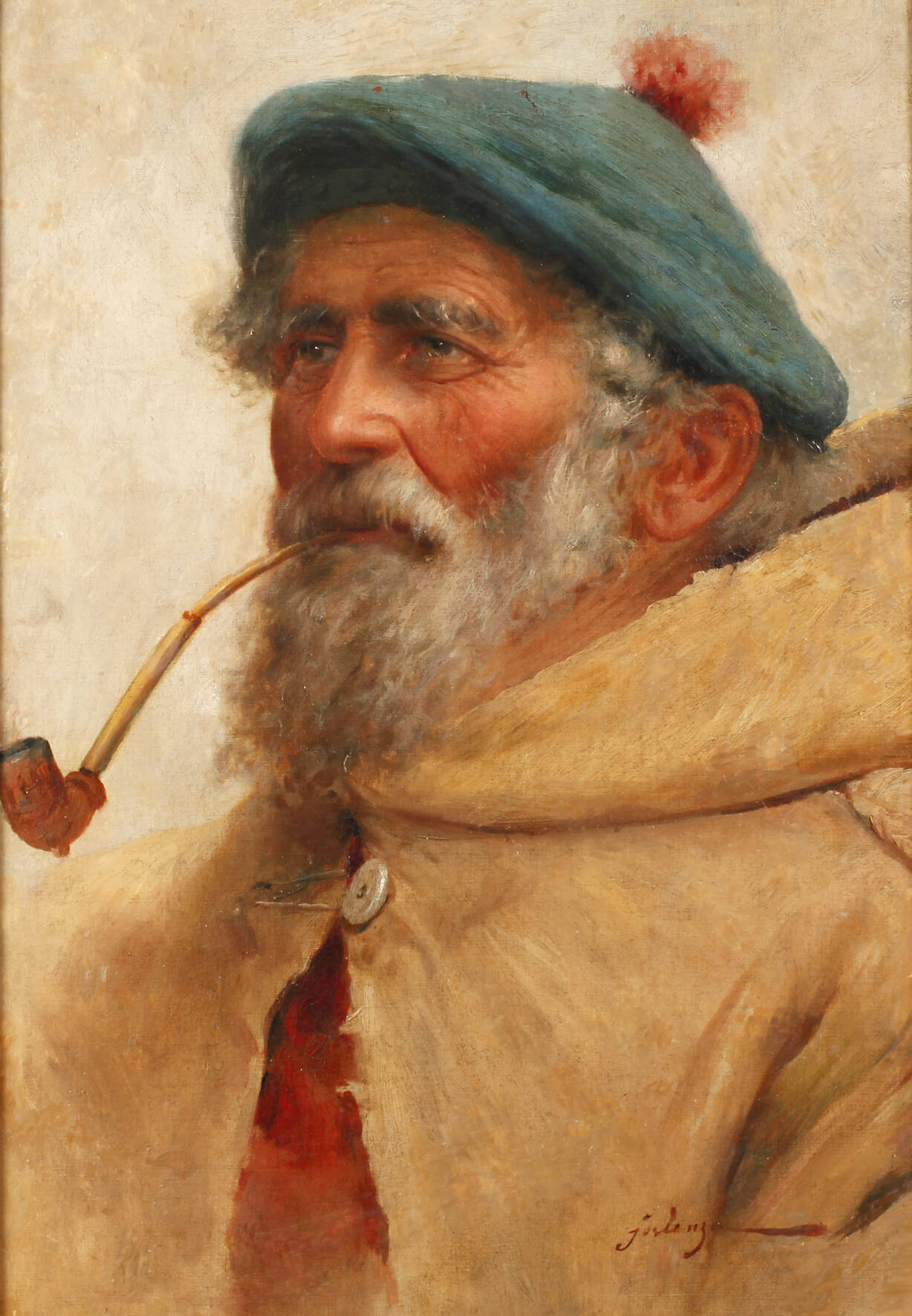 Pfeife rauchender Fischer