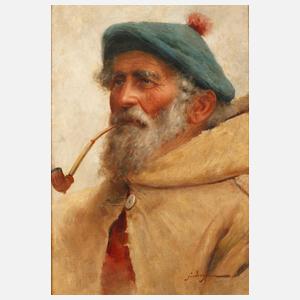 Pfeife rauchender Fischer