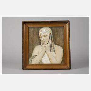 Sinnendes Mädchen, Art déco-Stil