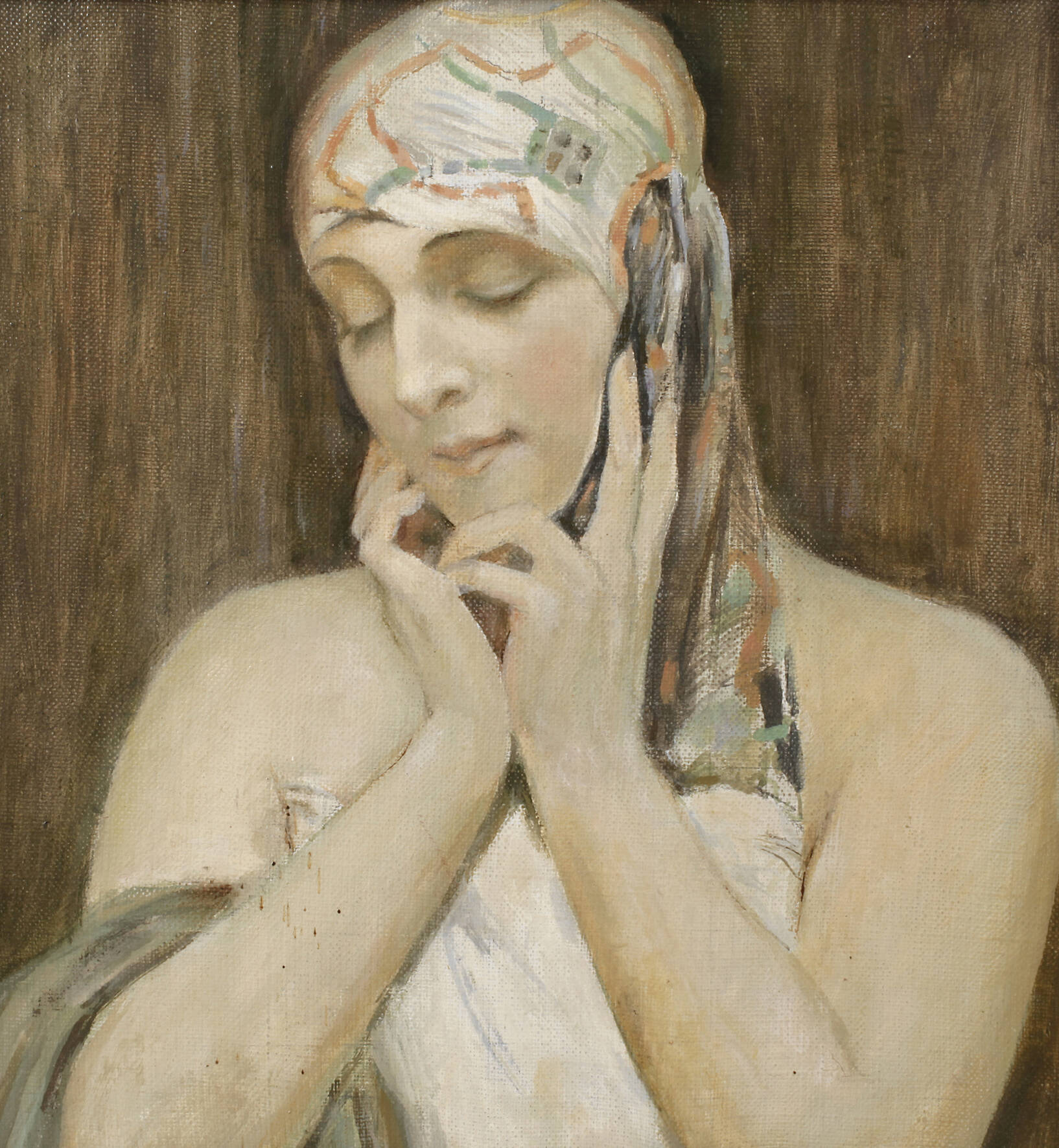 Sinnendes Mädchen, Art déco-Stil