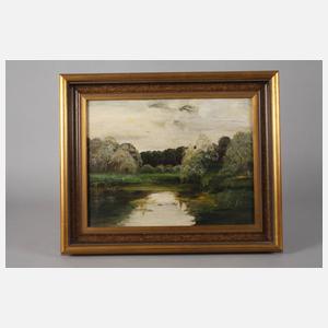 Sommerlandschaft mit Weiher