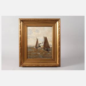 Auslaufende Segelboote