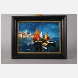 Weiße Stadt am Meer