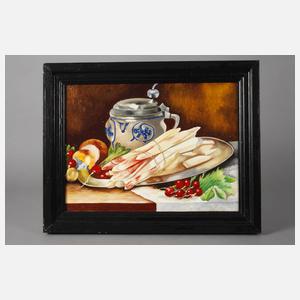 Küchenstillleben mit Spargel