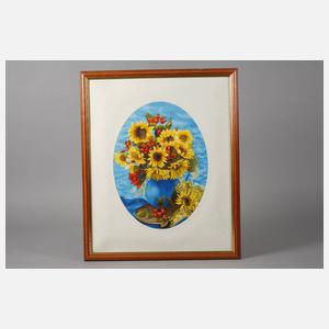 Hagebutten und Sonnenblumen