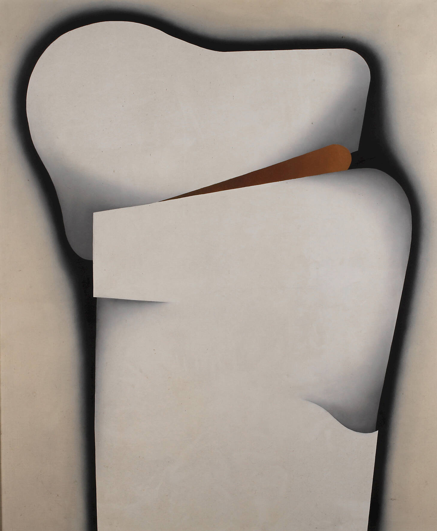 Hans Wesely, "Mit brauner Form"