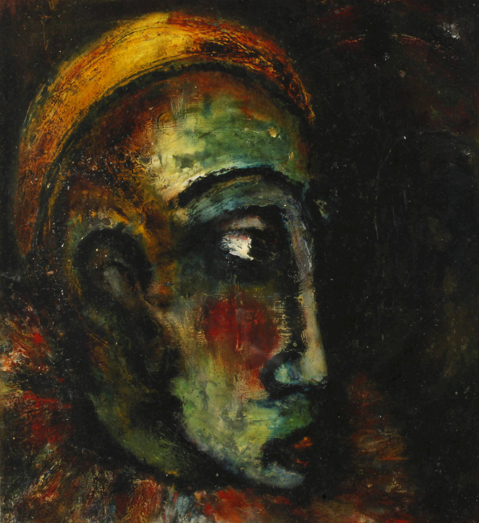 Portrait eines Harlekin