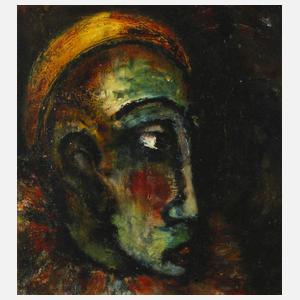 Portrait eines Harlekin