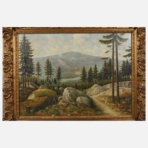 Übergroßer Goldstuckrahmen