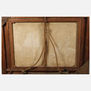 Übergroßer Goldstuckrahmen