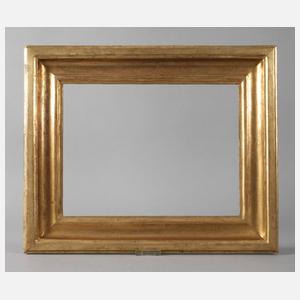 Gekehlte blattvergoldete Leiste