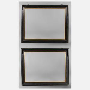 Paar große schwarze Lackleisten