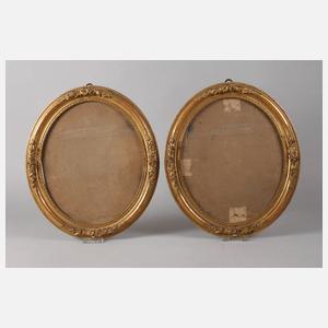Paar Ovalrahmen um 1870