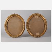 Paar Ovalrahmen um 1870111