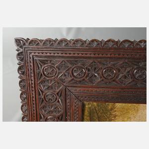 Rahmen mit Kerbschitzerei um 1930