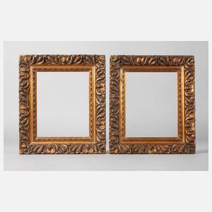 Paar Goldstuckleisten um 1930