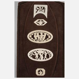 Zwei Zierelemente Elfenbein