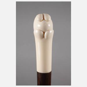 Spazierstock Elfenbein Erotika