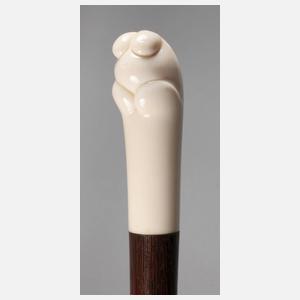 Spazierstock Elfenbein Erotika