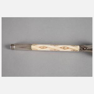 Spazierstockgriff Silber