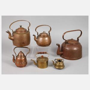 Konvolut Kupfergefäße