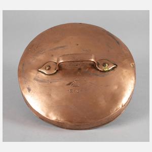 Kupferner Topfdeckel einer Hofkonditorei