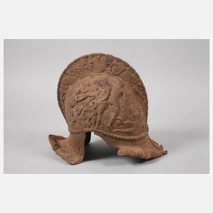 Historismus-Schild und -Helm Lauchhammer