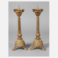 Paar Bronzeleuchter111