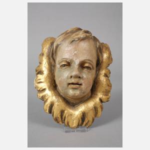 Zwei barocke Puttenköpfe