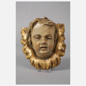 Zwei barocke Puttenköpfe