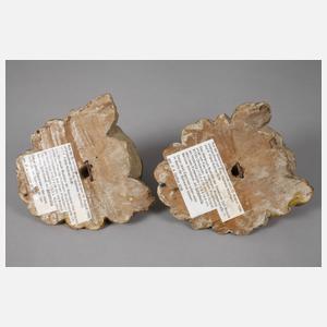 Zwei barocke Puttenköpfe