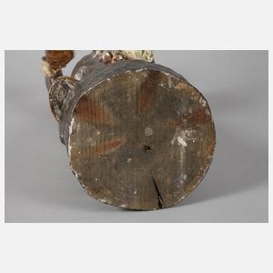 Geschnitzte Mönchsplastik