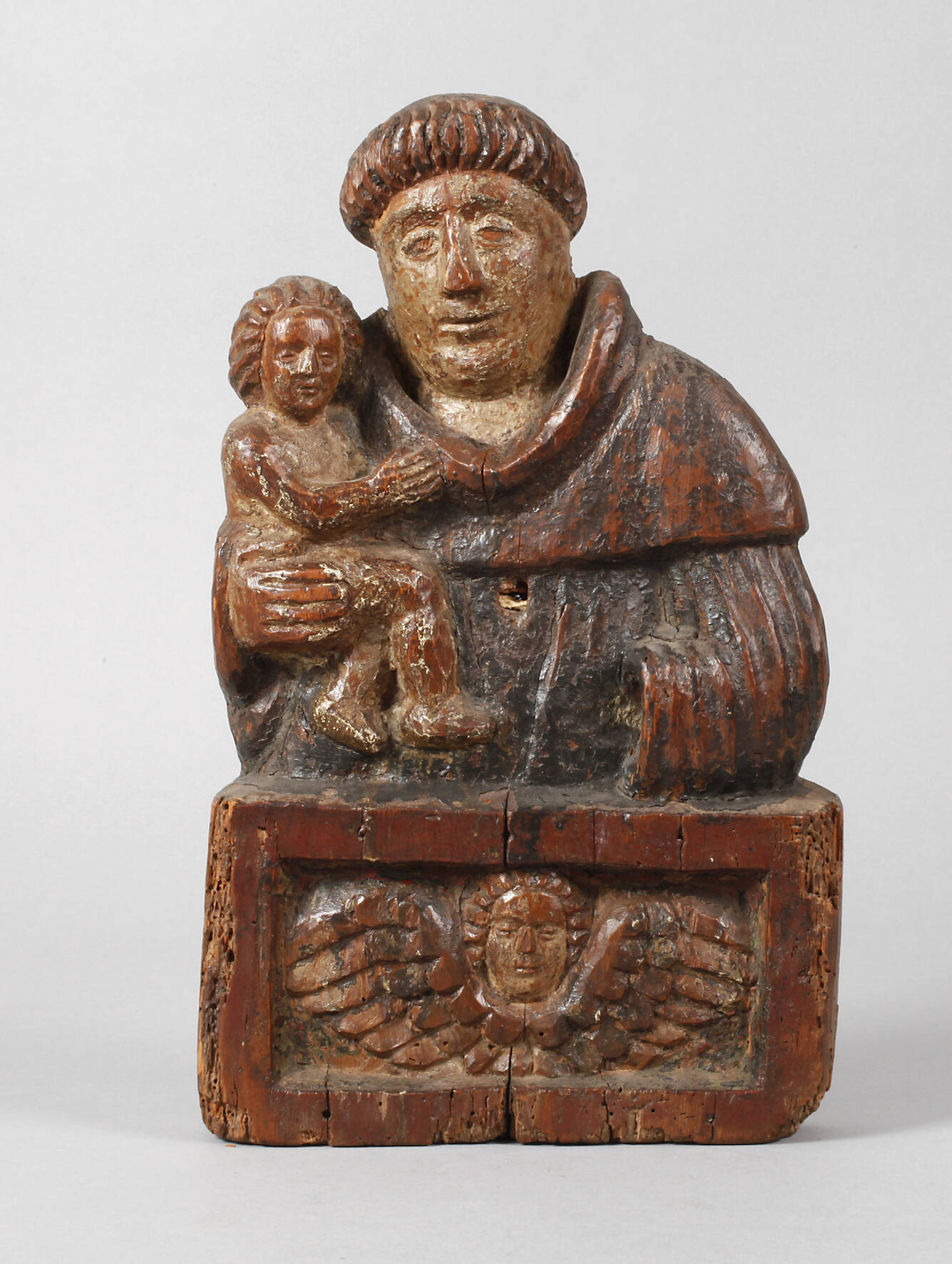 Geschnitzte Heiligenfigur