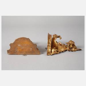 Paar geschnitzte Konsolen