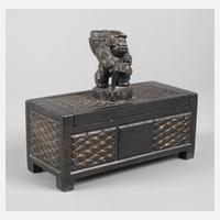 Figürliche Deckeldose Speckstein111