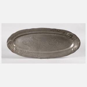 Große Fischvorlegeplatte Kayserzinn