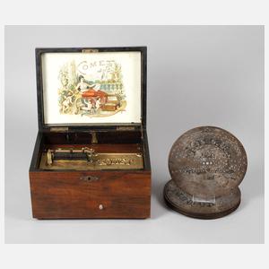 Kleine Plattenspieldose Komet