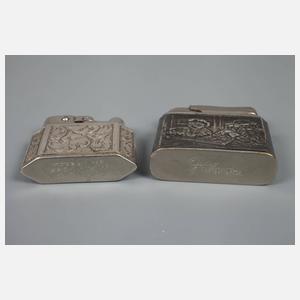 Zwei Feuerzeuge Silber