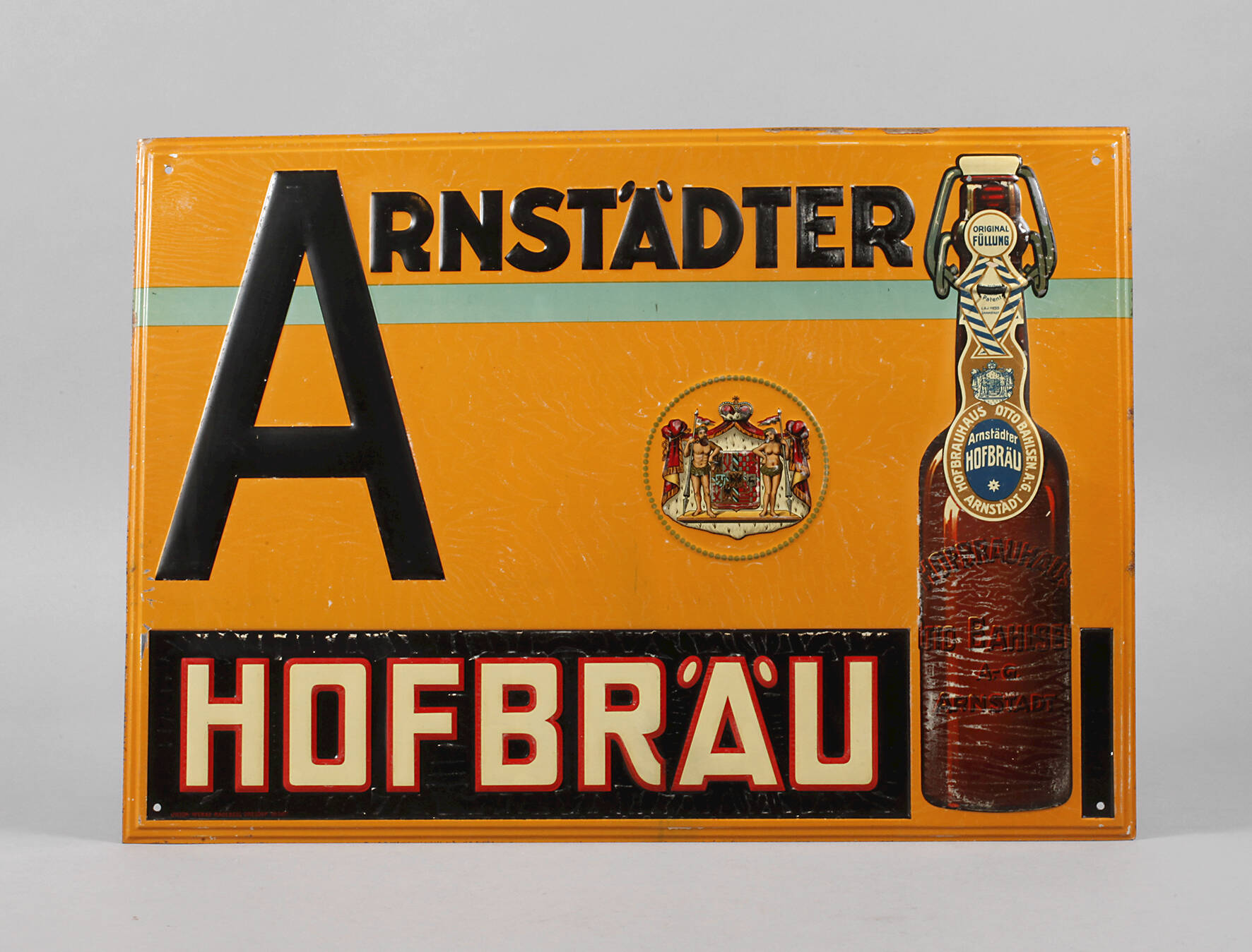 Werbeschild Arnstädter Hofbräu