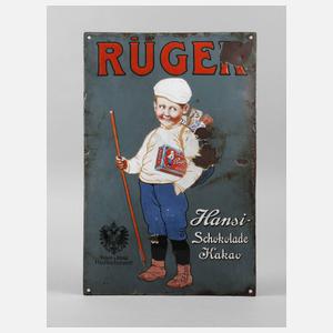 Werbeschild Rüger