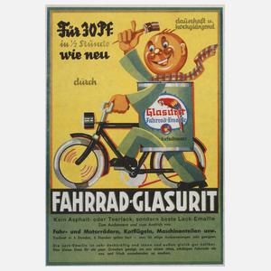 Kleines Werbeplakat Glasurit