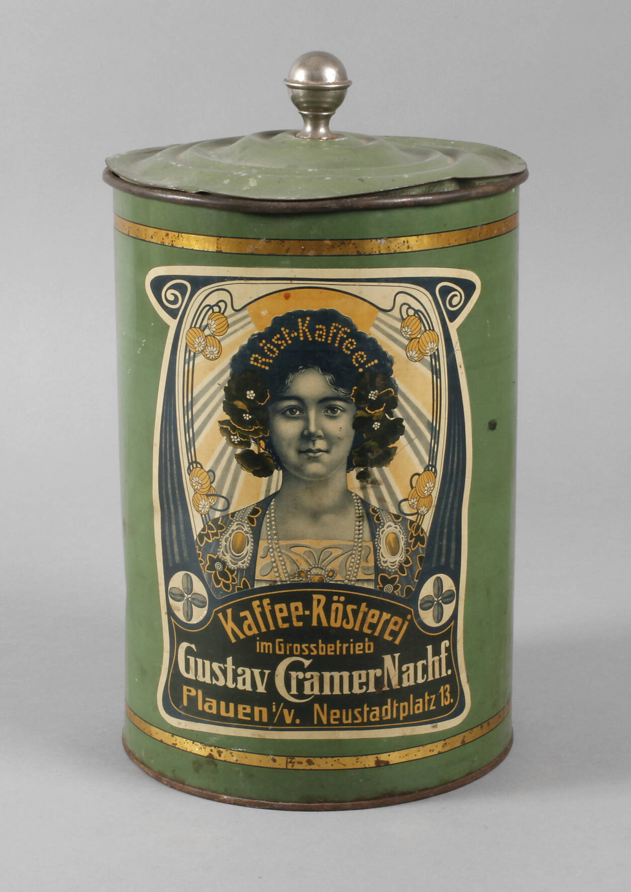 Blechdose Gustav Cramer Plauen