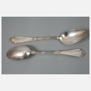 Silber sechs Suppenlöffel Karl Farbergé