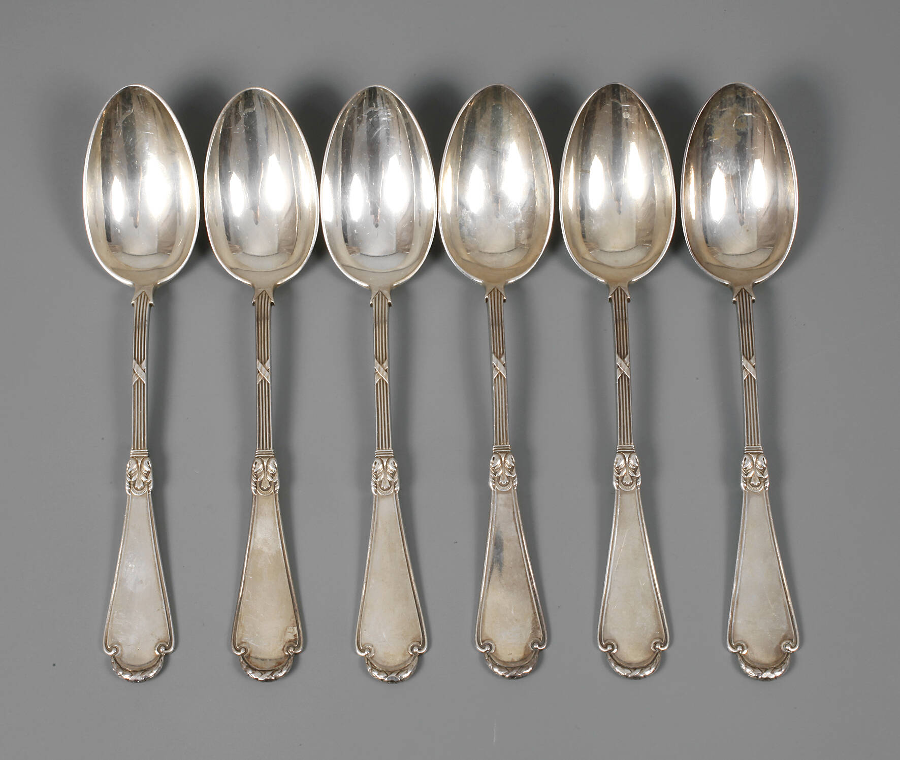Silber sechs Suppenlöffel Karl Farbergé