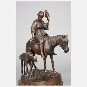 A. M. Bonegor, Spinnerin zu Pferd